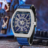 Reloj Automático con Números Árabes y Cristales